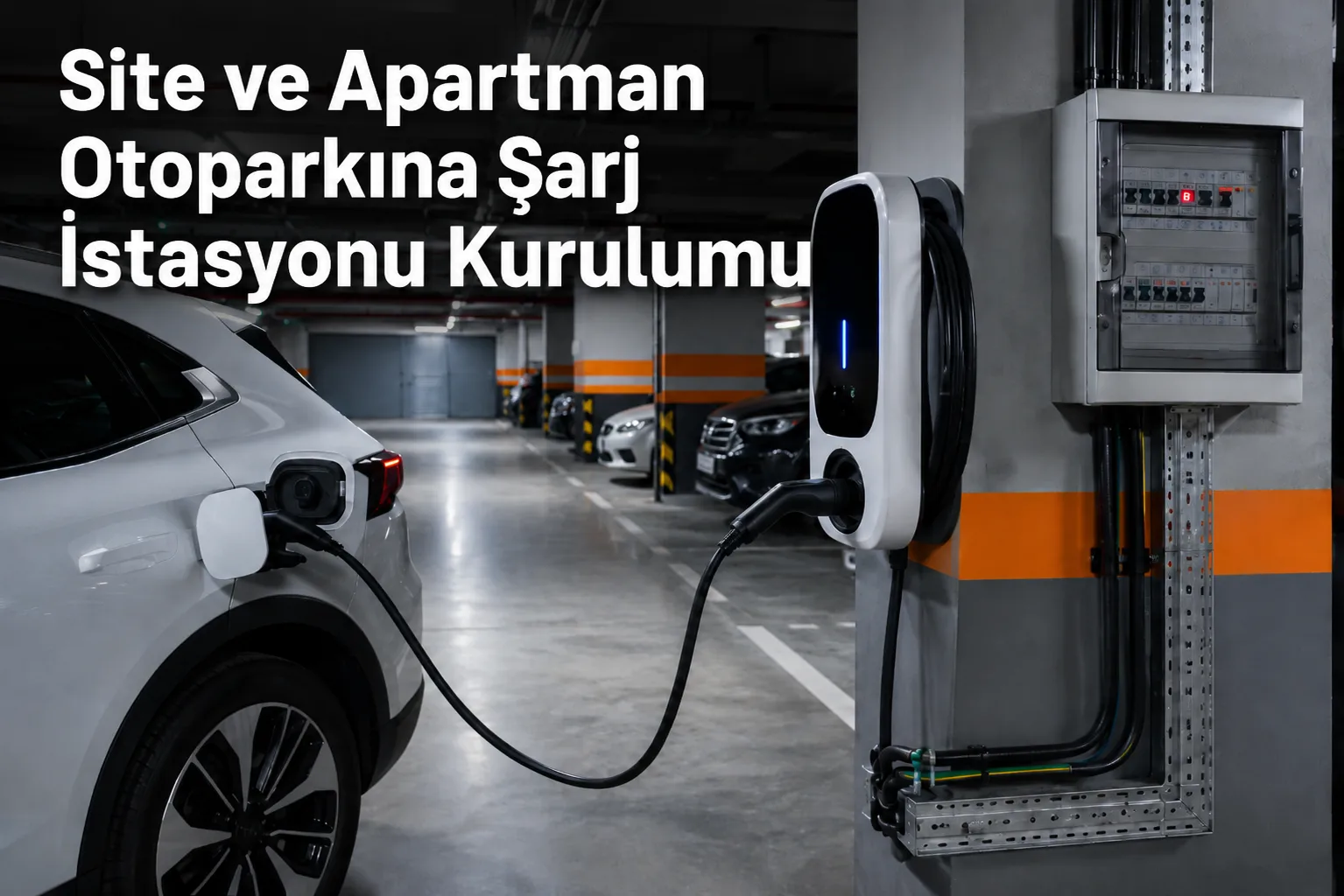 site ve apartman otoparkına şarj istasyonu kurulumu (2)